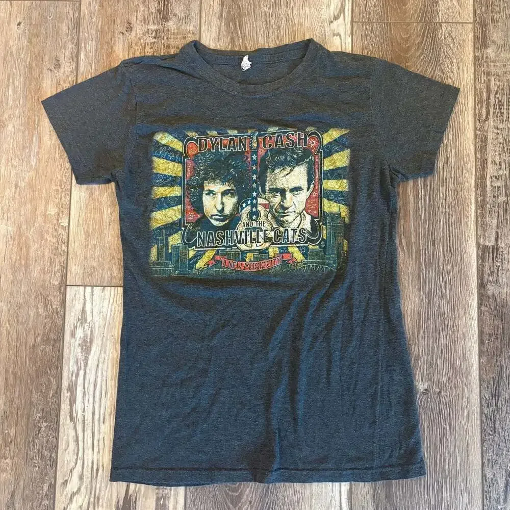 Bob Dylan Johnny Cash Nashville Cats Graphic T Shirt Country Music Hall L